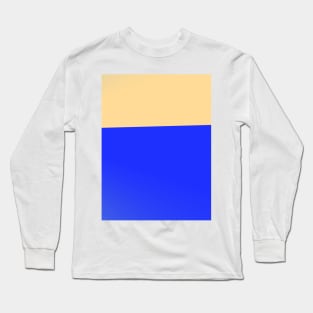 blue cream texture design Long Sleeve T-Shirt